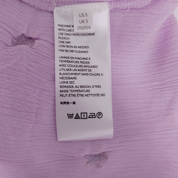 Free People Lilac Blossom Embroidered Dress Size S - Picture 11 of 13